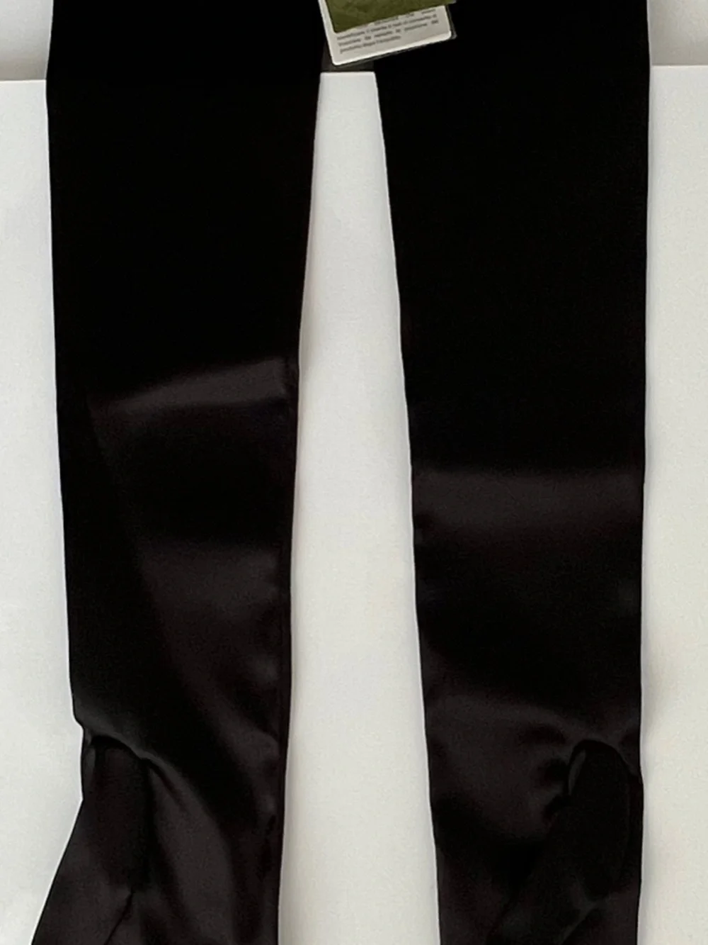 Gucci Black Gloves Long Opera Double GG Size Small Polyamide Acetate Elastane